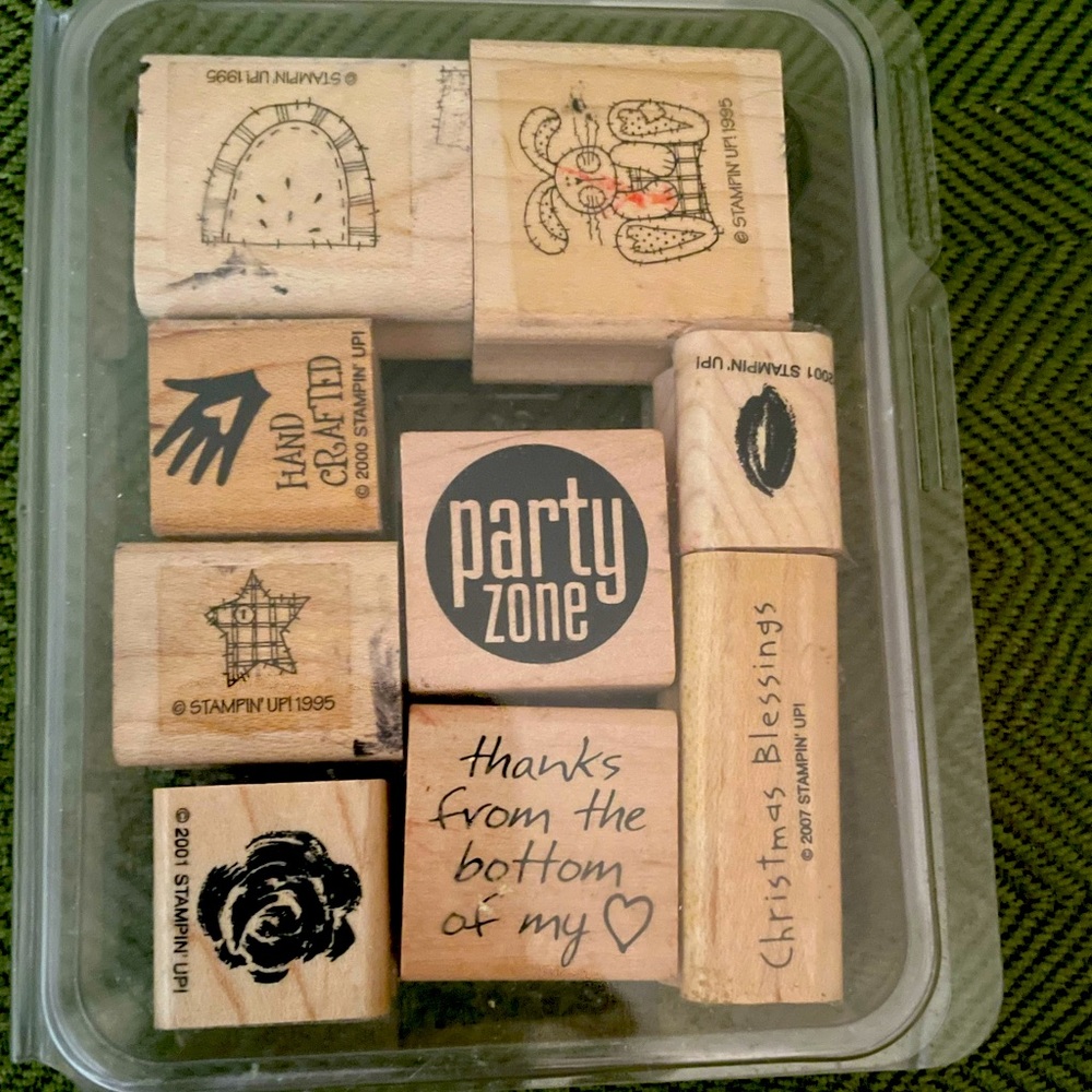 Stampin' Up! Brown Rubber Stamps Design Set